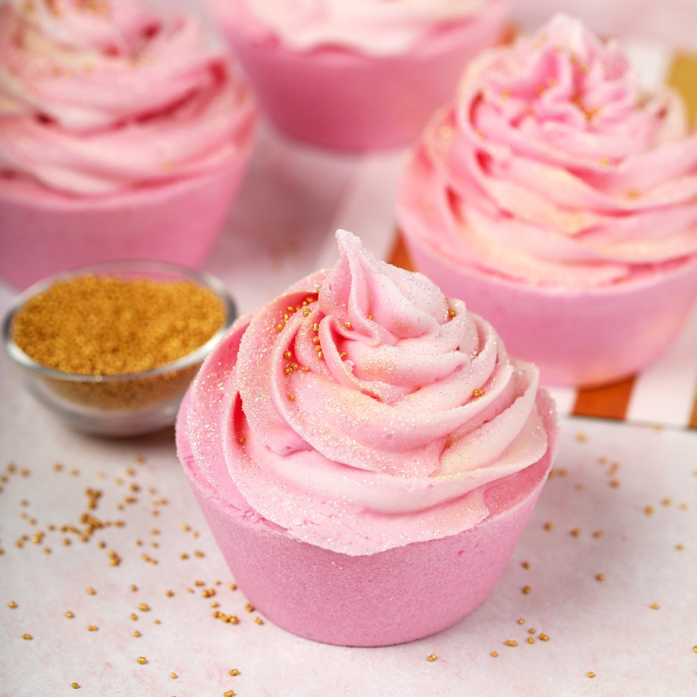 Champagne Bath Bomb Cupcakes image number null